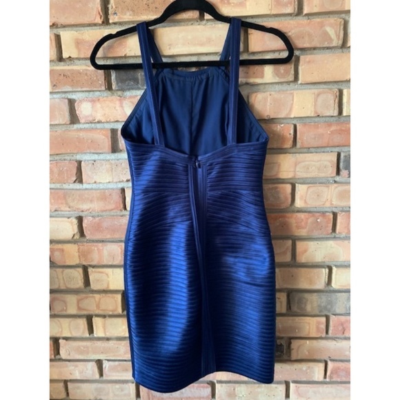 BCBG - Navy Bandage Dress, UK Size 6 - Picture 3 of 8